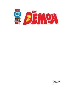 Demon #1 Cover F Blank Card Stock Variant