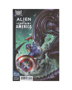 Alien Vs Captain America #4 Mateus Manhanini Variant
