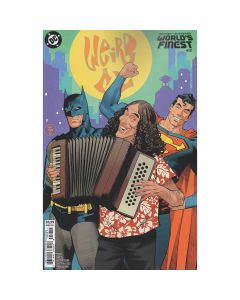 Batman Superman Worlds Finest #50 Cover G Dan Mora Weird Al Yankovic Cameo Card Stock Variant