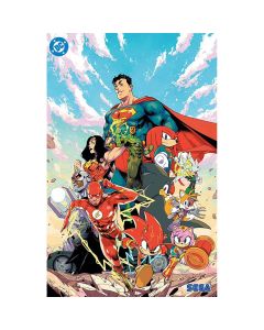 DC X Sonic The Hedgehog The Metal Legion #1 Cover E Pablo M Collar Foil Variant