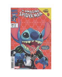 Amazing Spider-Man #18 Ben Su Disney Stitch Unleash The Holidays Variant