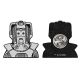 Doctor Who 1980S Cyberman No Text Enamel Pin Badge