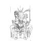 Harley Quinn X Elvira #5 Cover N 1:10 Joseph Michael Linsner Line Art Virgin Variant