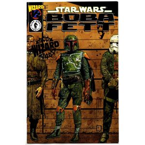 Star Wars Boba Fett Wizard #1/2 Gold Foil