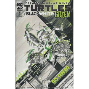 Teenage Mutant Ninja Turtles Black White & Green #1
