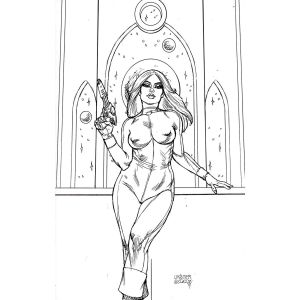 Barbarella #2 Cover L 1:25 Linsner Line Art Virgin
