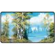 Bob Ross Lakeside Path Black Stitched Playmat