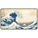 Great Wave Off Kanagawa Black Stitched Playmat