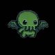 Titan Merch Original Gaming 8 Bit Cthulhu Quest Enamel Pin Badge