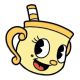 Cuphead Ms Chalice Enamel Pin Badge