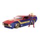 Marvel 1973 Ford Mustang W/Captain Marvel 1/24 Vehicle