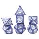 RPG Dice Set 7 Illusory Stone Purple Agate