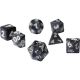 Dice Set - Poly - Pearl Charcoal - Sirius Dice