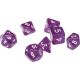 Dice Set - Poly - Translucent Purple - Sirius Dice