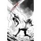 Lost Fantasy #13 Cover E Luca Casalanguida Black And White And Blood Virgin Cardstock Variant