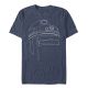 Star Wars R2-D2 Outline Blue T-Shirt Xxl