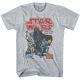 Star Wars Pop Comic Art Grey T-Shirt Lg