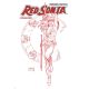 Red Sonja #10 Cover Q Linsner Fiery Red Line Art 1:10 Variant