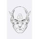 Captain America #7 Mark Brooks Headshot Sketch 1:50 Variant