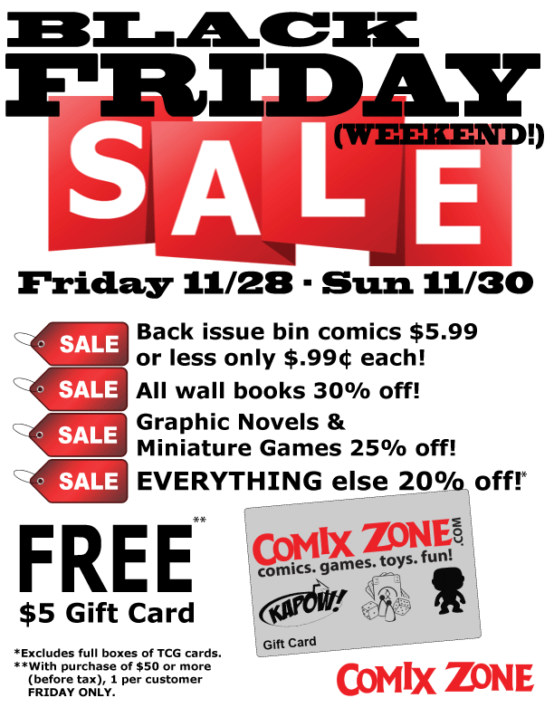 New Comics, Graphic Novels & Toys - arriving 12/3/2025